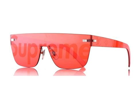 supreme x louis vuitton city mask sp sunglasses red|supreme x louis vuitton.